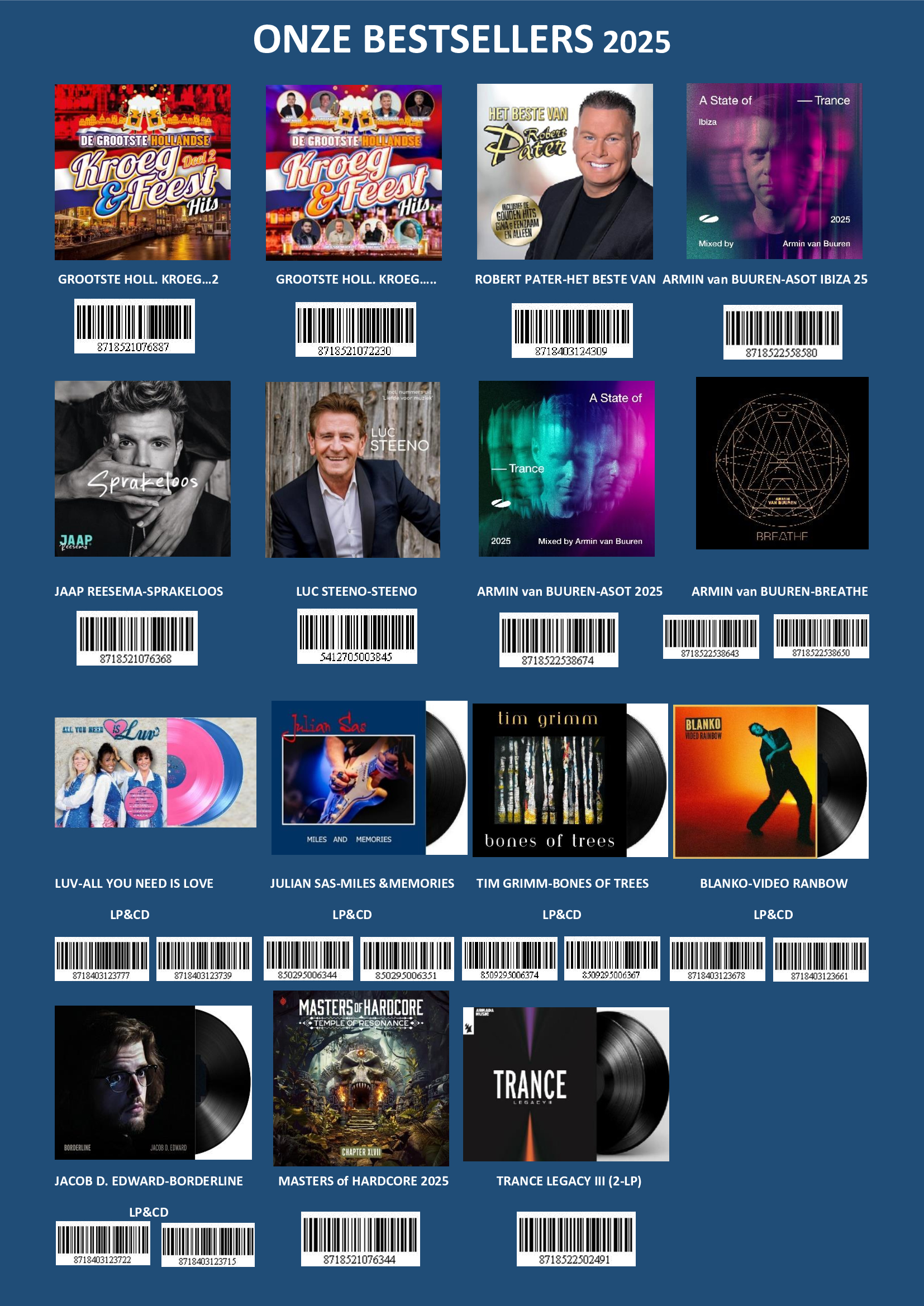 HEARTSELLING BESTSELLERS (CD & LP)