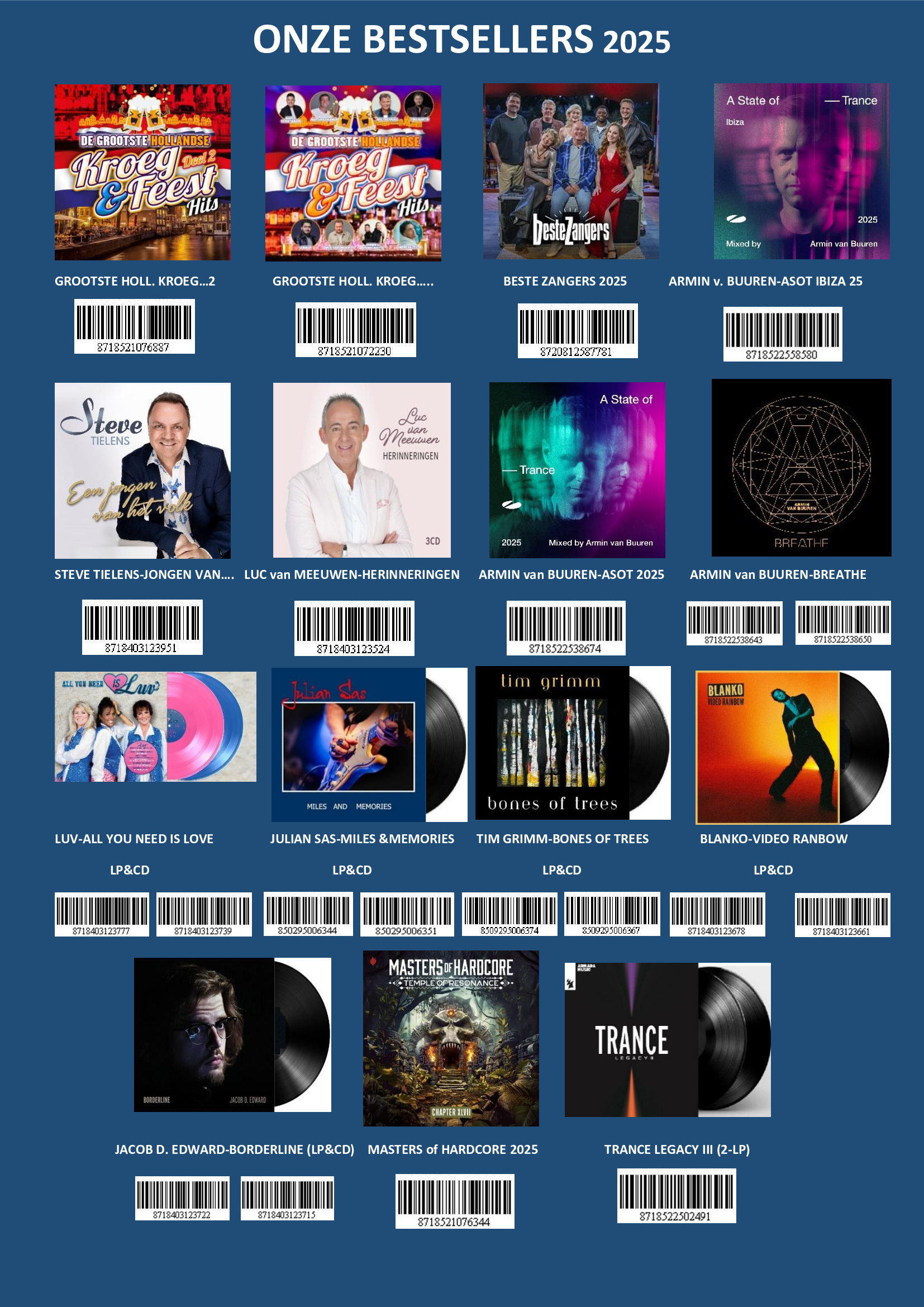 HEARTSELLING BESTSELLERS (CD & LP)