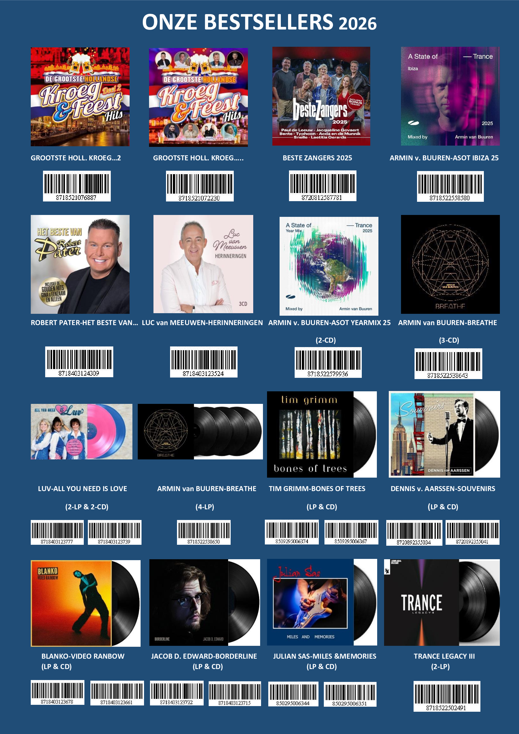 HEARTSELLING BESTSELLERS (CD & LP)