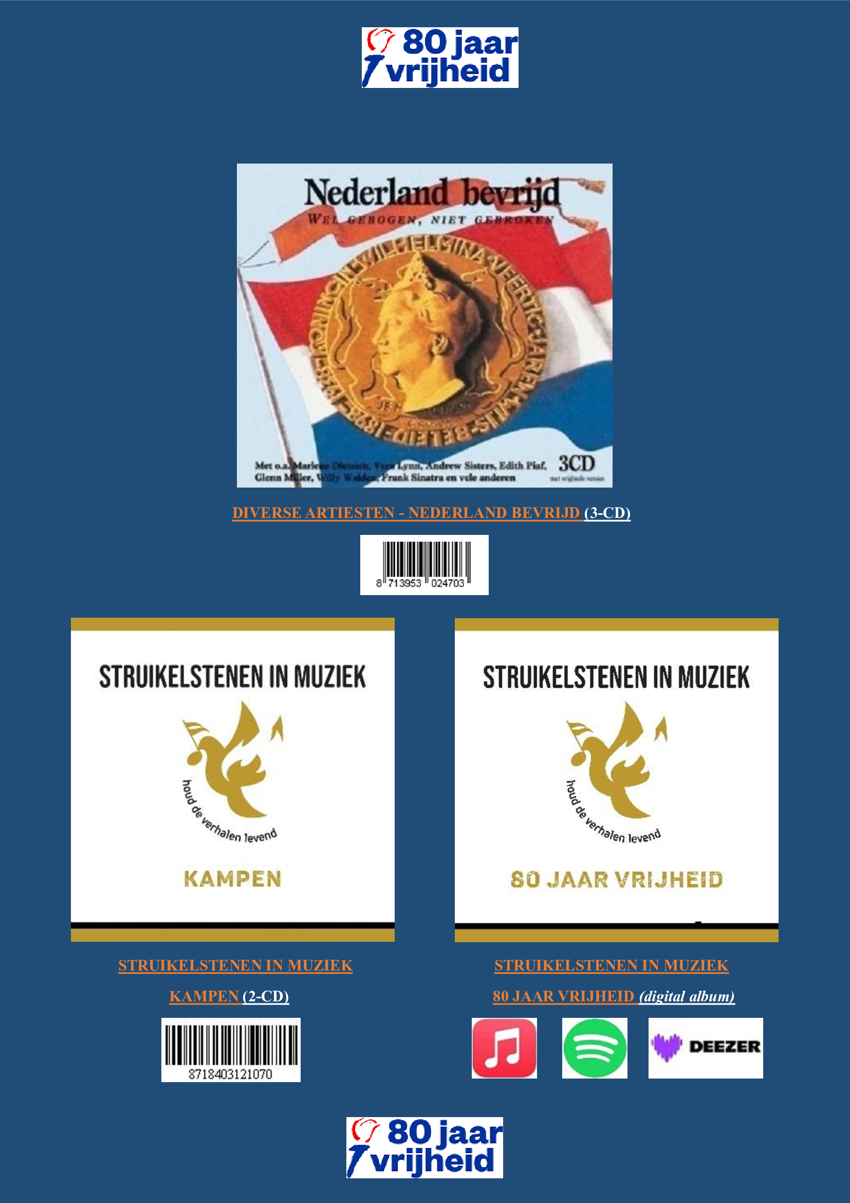 80 JAAR VRIJHEID