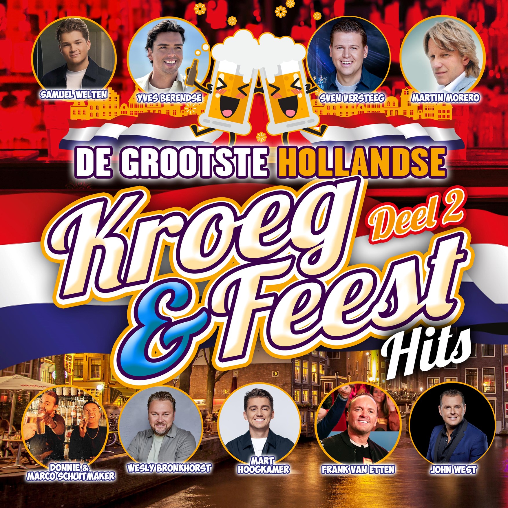 DIVERSE ARTIESTEN – DE GROOTSTE HOLLANDSE KROEG & FEESTHITS deel 2 (CD)