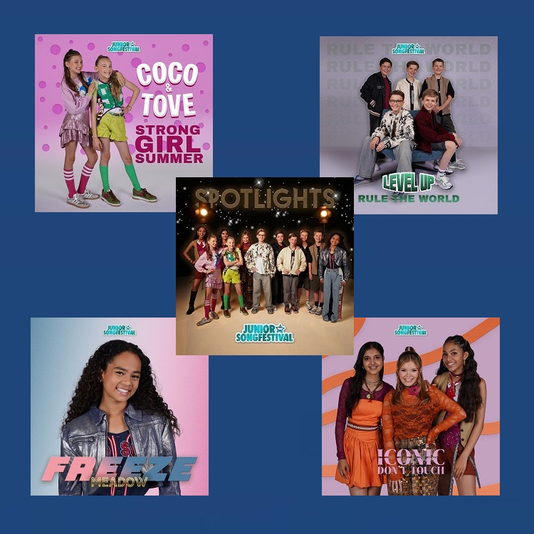FINALISTEN JUNIOR SONGFESTIVAL 2025  (SINGLES)