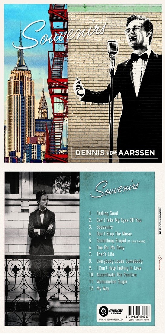 Cover Dennis Van Aarssen Souvenirs CD Voor &achter